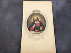 Antique Victorian Hand Coloured Engraving c.1860 – “The Redeemer” – Biblical Hand Painted Print